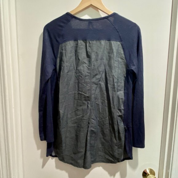 (10) Lolё Eco-Friendly Preppy Wicking Hi Low Mix Media Modal Cotton Tuni… - Picture 2 of 7